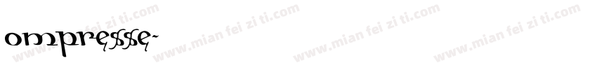 ompresse字体转换