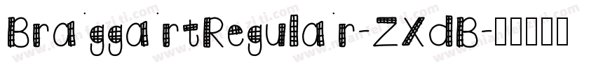 BraggartRegular-ZXdB字体转换