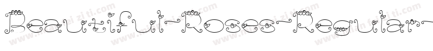 Beautiful-Roses-Regular-2字体转换