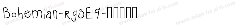 Bohemian-rg3E9字体转换