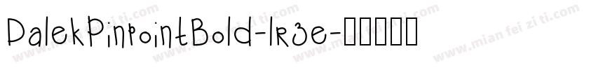 DalekPinpointBold-lr3e字体转换