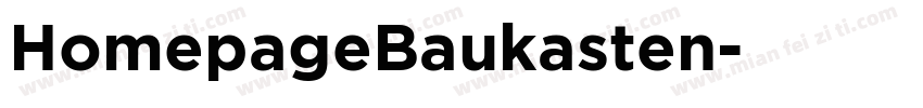HomepageBaukasten字体转换
