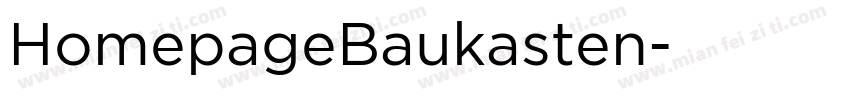 HomepageBaukasten字体转换