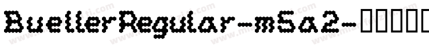 BuellerRegular-m5a2字体转换