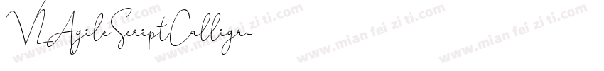 VLAgileScriptCalligr字体转换