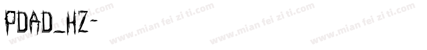 pdad_hz字体转换