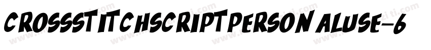 CrossstitchscriptpersonalUse-6BzM字体转换