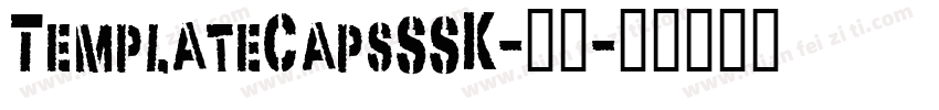 TemplateCapsSSK-粗体字体转换