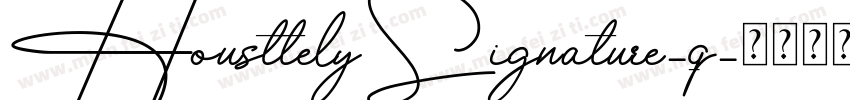 HousttelySignature-q字体转换