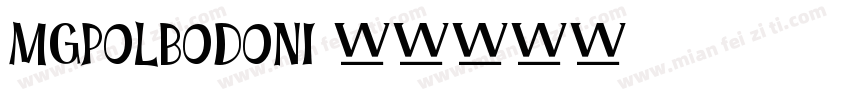 MgPolBodoni字体转换