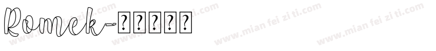 Romek字体转换