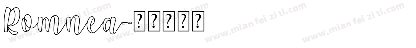 Romnea字体转换