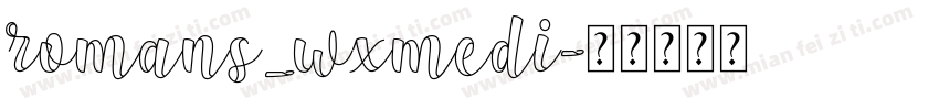 romans_wxmedi字体转换