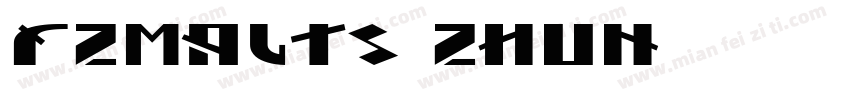 FZMALTS_ZHUN字体转换