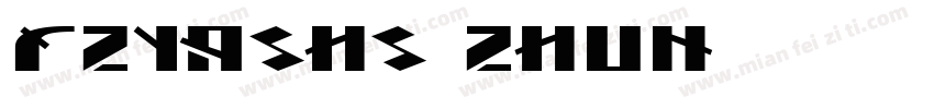 FZYASHS_ZHUN字体转换