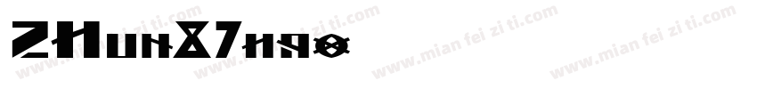 ZHun87hao字体转换