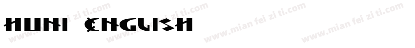 huni_english字体转换