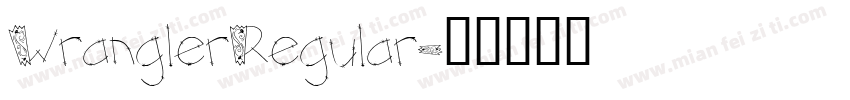 WranglerRegular字体转换