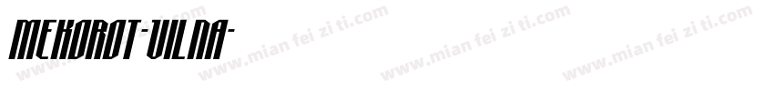 Mekorot-Vilna字体转换