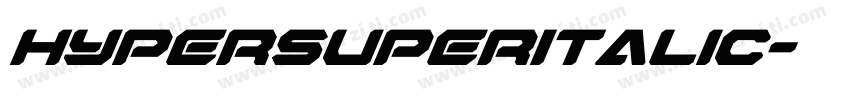HyperSuperItalic字体转换