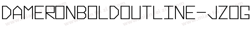 DameronBoldOutline-jz0G字体转换