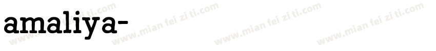 amaliya字体转换