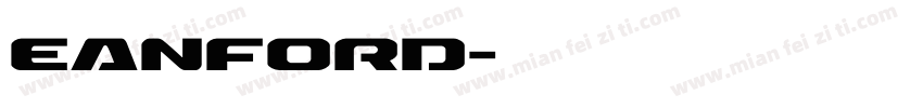 eanford字体转换