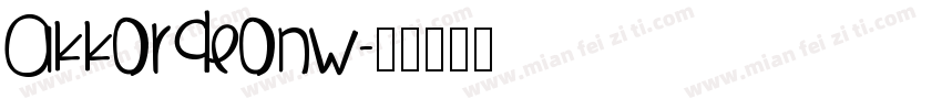 AkkordeonW字体转换