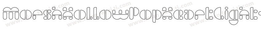 MorshHollowPopHeartLight字体转换