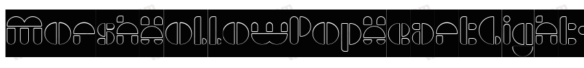 MorshHollowPopHeartLight字体转换