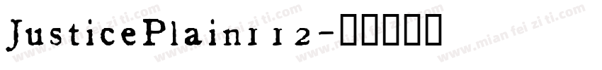 JusticePlain112字体转换