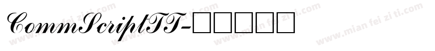 CommScriptTT字体转换