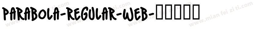 parabola-regular-web字体转换