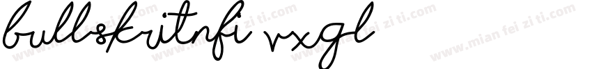 BullskritNfi-vXGL字体转换
