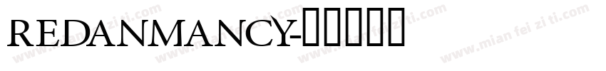 redanmancy字体转换