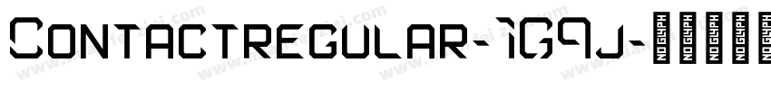 Contactregular-1G9j字体转换