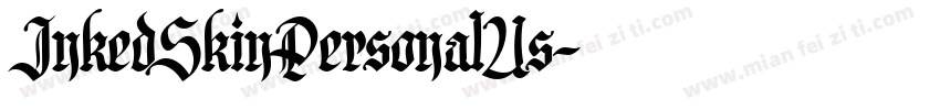 InkedSkinPersonalUs字体转换