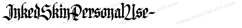 InkedSkinPersonalUse字体转换
