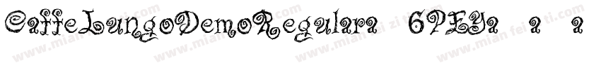 CaffeLungoDemoRegular-6PEY字体转换