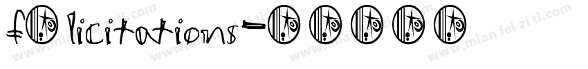 félicitations字体转换