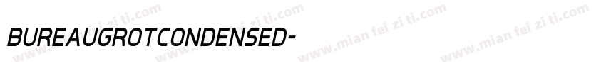 BureauGrotCondensed字体转换