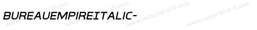 BureauEmpireItalic字体转换
