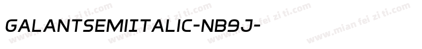 GalantSemiItalic-nB9J字体转换