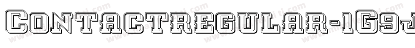 Contactregular-1G9j字体转换
