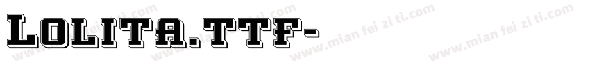 Lolita.ttf字体转换