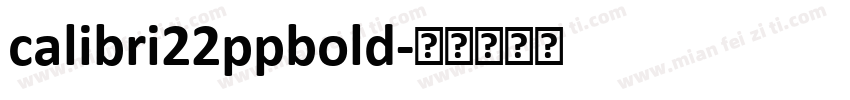 calibri22ppbold字体转换
