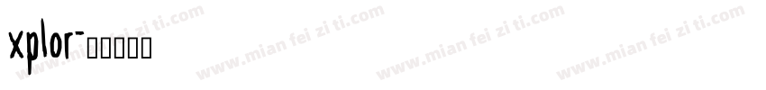 xplor字体转换