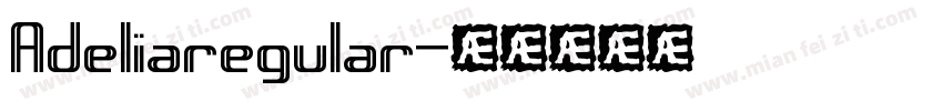 Adeliaregular字体转换