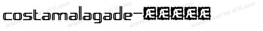 costamalagade字体转换