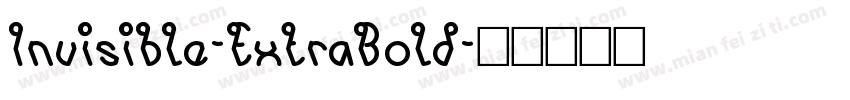 Invisible-ExtraBold字体转换